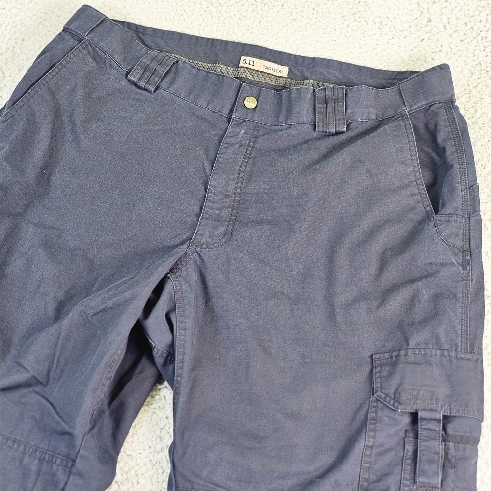 5.11 Tactical Pants Mens 38x31 Blue Cargo Ripstop Workwear Utility 74363-724
